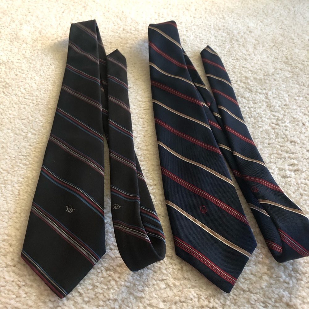 Christian Dior Men’s Ties 2 Pack Vintage